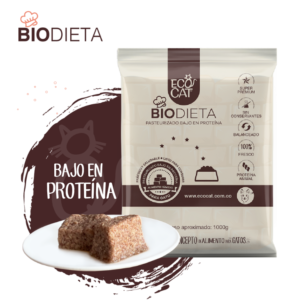 Biodieta ECOCAT PASTEURIZADO BAJO EN PROTEÍNA 1000g aprox. / 32 Porciones